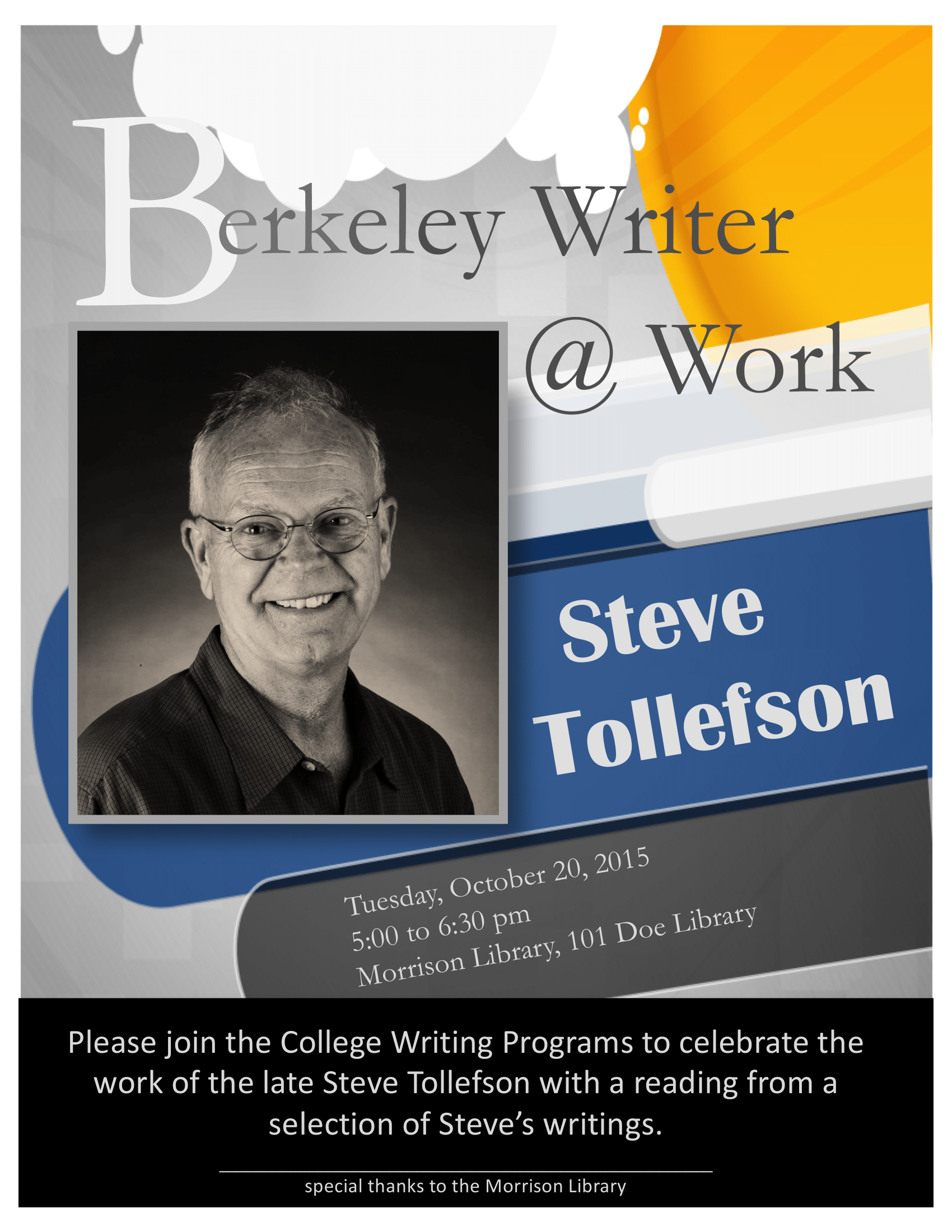 Steve Tollefson BWAW Flyer Steve Tollefson BWAW Flyer